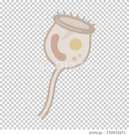 かわいいツリガネムシのイラスト素材 130933871