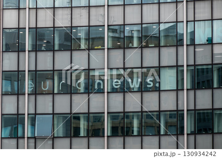 Euronews office building and news room in the Europa building in the European Quarter of Brussels, Belgium Euronews office building and news room in the Europa building in the European Quarter of Brussels, Belgium 130934242