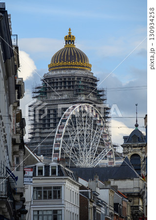 Renovation of Palace of Justice of Brussels, most important Belgian court building in Brussels, Belgium Renovation of Palace of Justice of Brussels, most important Belgian court building in Brussels, Belgium 130934258