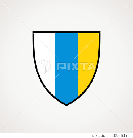 Shield - flag of Canary Islands 130936350
