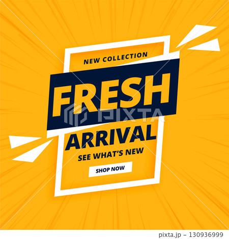 modern fresh arrival marketing template shop now for latest brand 130936999