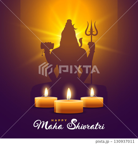 hindu cultural maha shivratri wishes background with glowing diya hindu cultural maha shivratri wishes background with glowing diya 130937011
