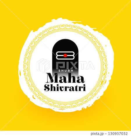 traditional and elegant maha shivratri greeting background design traditional and elegant maha shivratri greeting background design 130937032