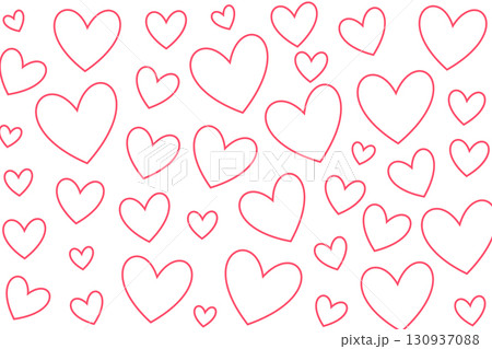 line style minimal love heart pattern backdrop for valentines couple 130937088