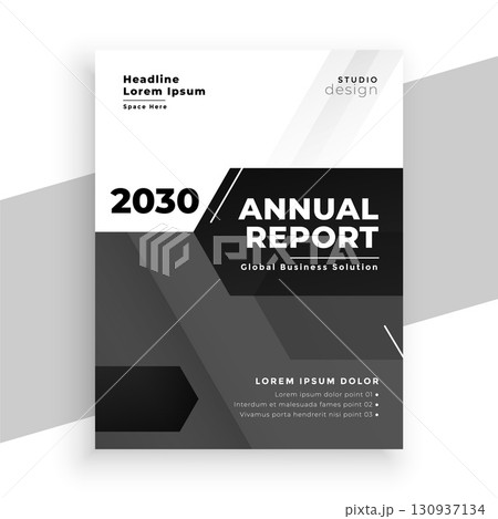 professional annual report for yearly data presentation 130937134