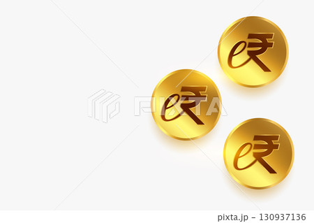 digital money e-rupi symbol background for banking market 130937136