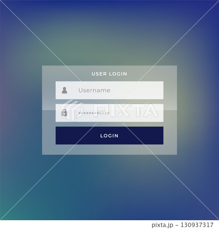 modern login form template for website access 130937317
