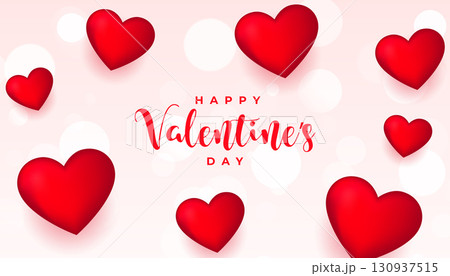 decorative happy valentine day wishes background design 130937515