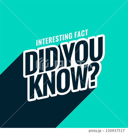 stylish did you know concept background for social help and support 130937517