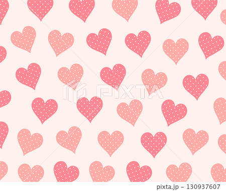 eye catching cute love heart pattern backdrop design 130937607