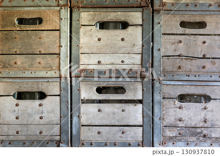 Stacked Vintage Wooden Apple Crates Rustic Farm Market Background Stacked Vintage Wooden Apple Crates Rustic Farm Market Background 130937810