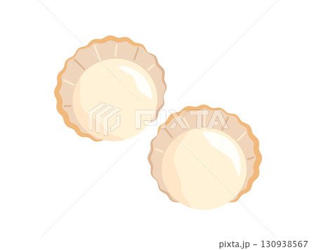 ボイルしたホタテをイメージしたイラスト 130938567