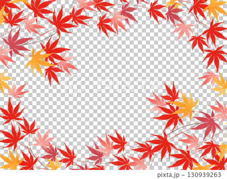 華麗的秋葉日式框架 華麗的秋葉日式框架 130939263