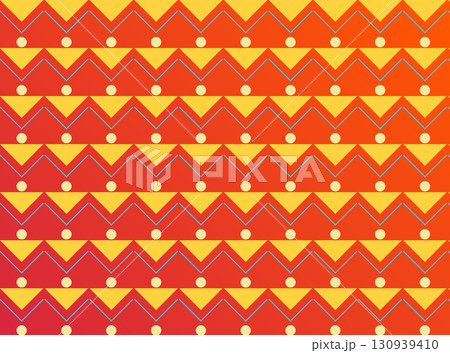 Orange geometric seamless pattern background for heritage month 130939410