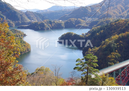 温井ダム龍姫湖の景色 130939513