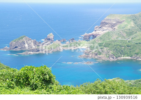 隠岐国賀海岸展望台からの景色 130939516