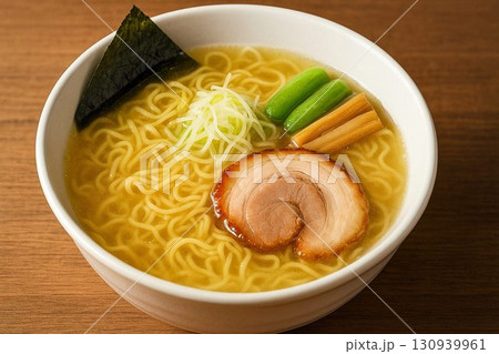 函館名物塩ラーメン 写真風イラスト 130939961