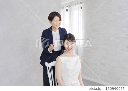女性　ウェディング　ヘアセット 130940035