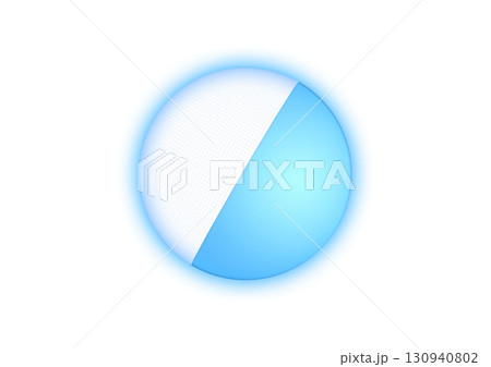 抽象的な青い球体の3dイラスト 抽象的な青い球体の3dイラスト 130940802