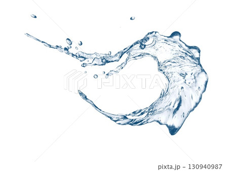 抽象的な青い水しぶき 抽象的な青い水しぶき 130940987