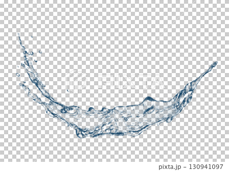 3d illustration of abstract blue water splash 3d illustration of abstract blue water splash 130941097