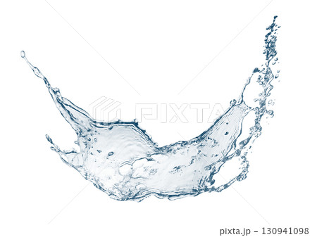 抽象的な青い水しぶきの3dイラスト 抽象的な青い水しぶきの3dイラスト 130941098