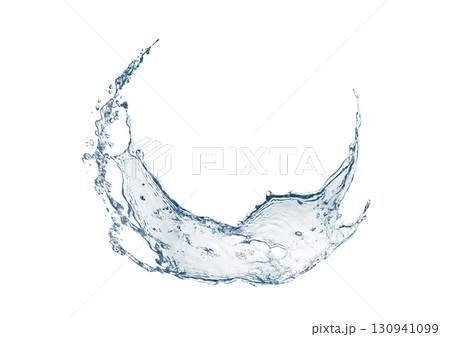 抽象的な青い水しぶきの3dイラスト 抽象的な青い水しぶきの3dイラスト 130941099