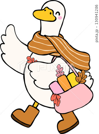 Fall Bookish Silly Goose Reading Carrying Tote Shopping Bag with Books Fall Bookish Silly Goose Reading Carrying Tote Shopping Bag with Books 130941286