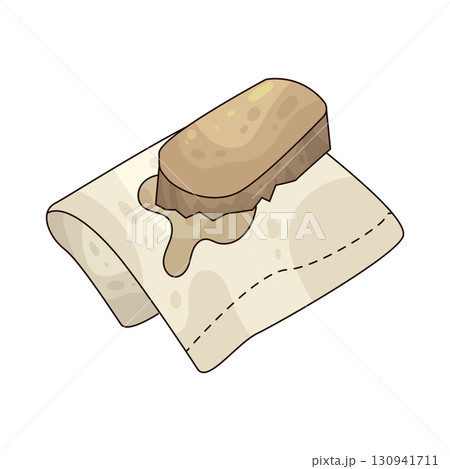 illustration of washing brush illustration of washing brush 130941711
