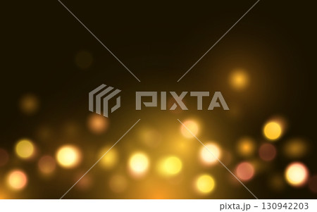 Golden Bokeh Light Background on Dark Elegant Tone. Soft Glowing Abstract Sparkles for Luxury Celebration Golden Bokeh Light Background on Dark Elegant Tone. Soft Glowing Abstract Sparkles for Luxury Celebration 130942203