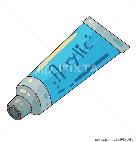 illustration of Acrylic paint 130942349