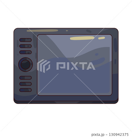 illustration of drawing tablet illustration of drawing tablet 130942375