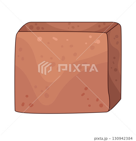 illustration of wood block 130942384
