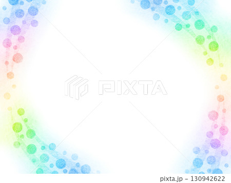 カラフルな水玉の背景 130942622