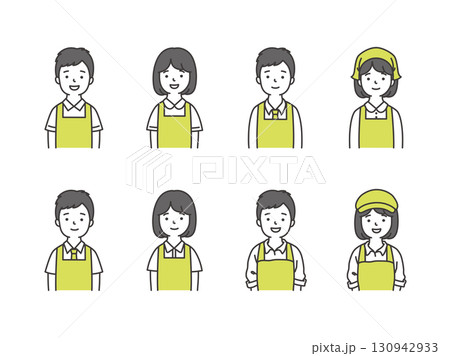 スーパー店員 130942933