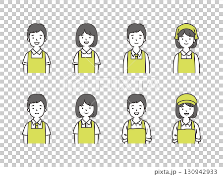 スーパー店員 130942933