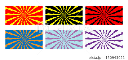 Cartoon comic abstract background with lightning burst radiating. 130943021