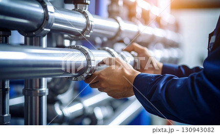 配管作業 130943082