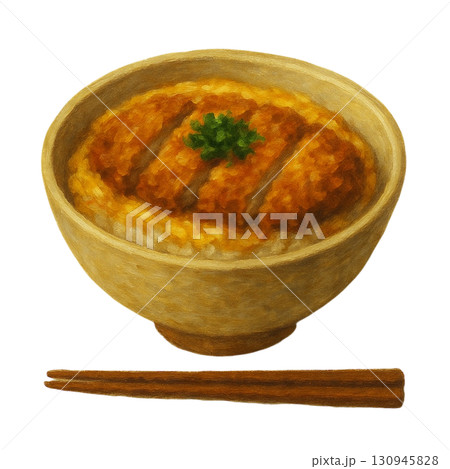 カツ丼のイラスト 130945828