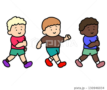 歩く元気な子供たち　男の子セット 130946034