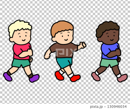 歩く元気な子供たち　男の子セット 130946034