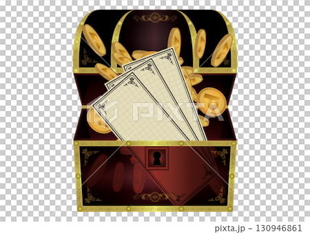 Treasure chests and coupons Treasure chests and coupons 130946861