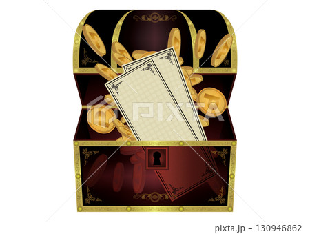 宝箱とクーポン券 130946862
