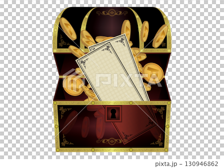 宝箱とクーポン券 130946862