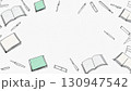 ナチュラルな文房具のイラスト 130947542