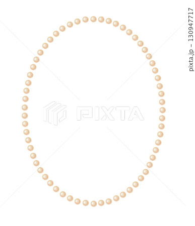 Oval frame of beige pearl in watercolor style. Hand drawn elegant wreath with light detail in romantic design. Great for wedding invitation or greeting card template. Perfect for jewelry decoration. Oval frame of beige pearl in watercolor style. Hand drawn elegant wreath with light detail in romantic design. Great for wedding invitation or greeting card template. Perfect for jewelry decoration. 130947717