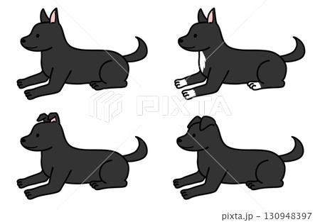 犬・保護犬・雑種犬／黒い犬 130948397