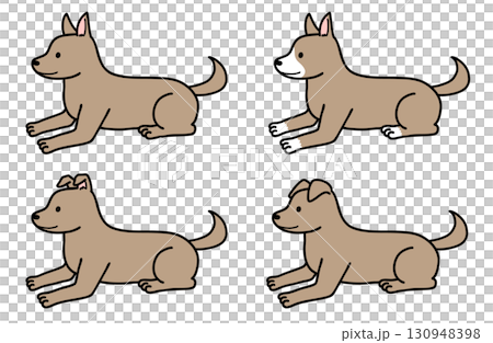 犬・保護犬・雑種犬／茶色い犬 130948398