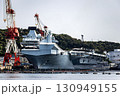 神奈川県横須賀米海軍基地に停泊中のイギリス（英国）海軍航空母艦プリンス・オブ・ウエールズ 130949155