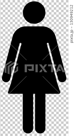 黑人女性象形圖向量插圖素材 黑人女性象形圖向量插圖素材 130949212
